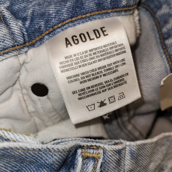 AGOLDE x Planet Blue x Revolve Fold Waistband Wide Leg Jeans - Picture 11 of 12